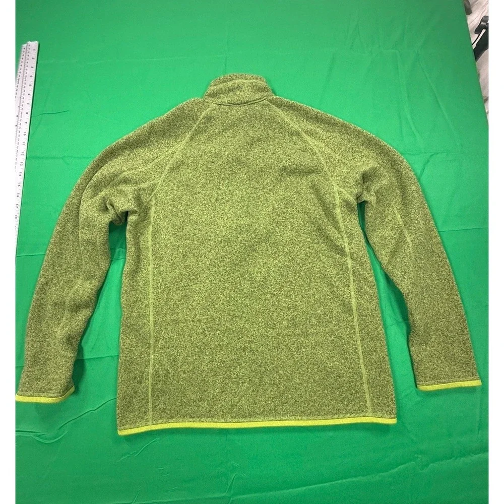 Patagonia Better Sweater Jacket Men Medium Green 1/4 Zip Pullover Fleece Hiking